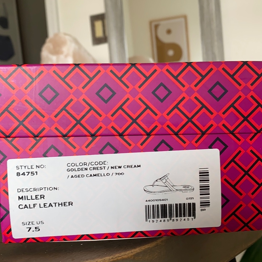 Tory Burch Miller Bi-color Leather Sandals